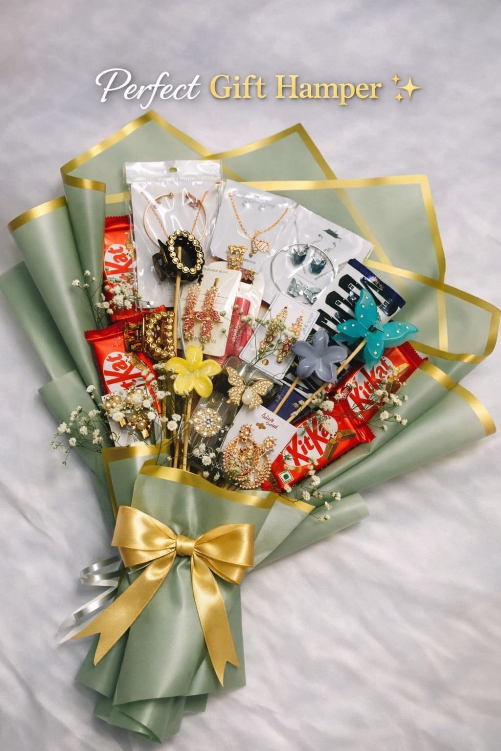Luxe Jewelry & Treats Sage Green Bouquet