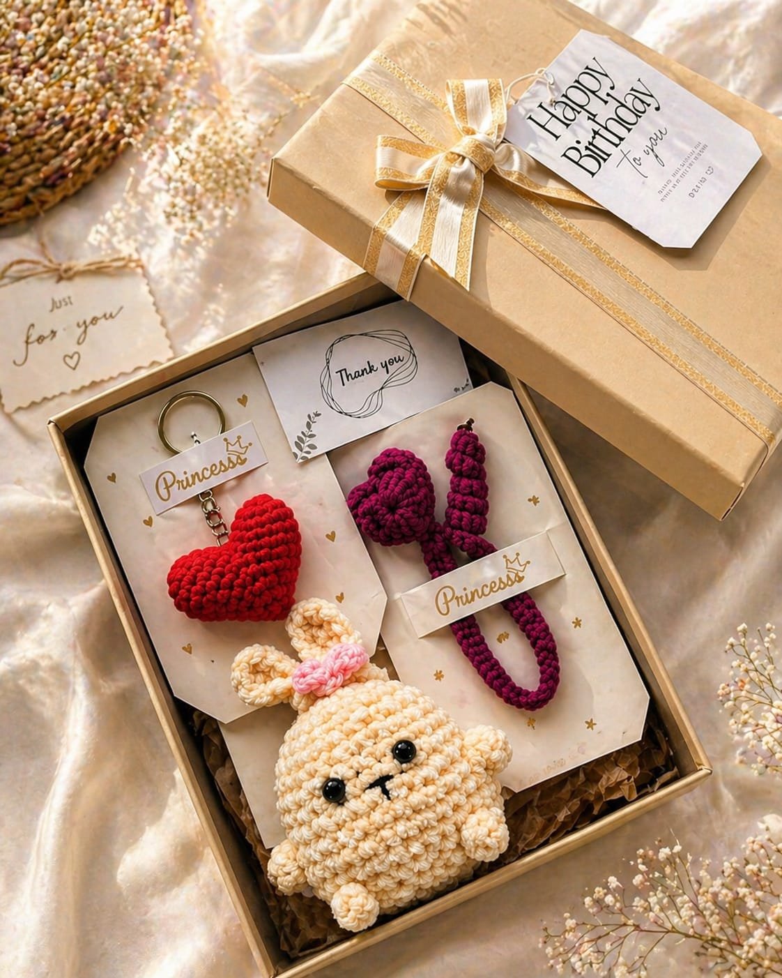 Handmade Crochet Princess Gift Set