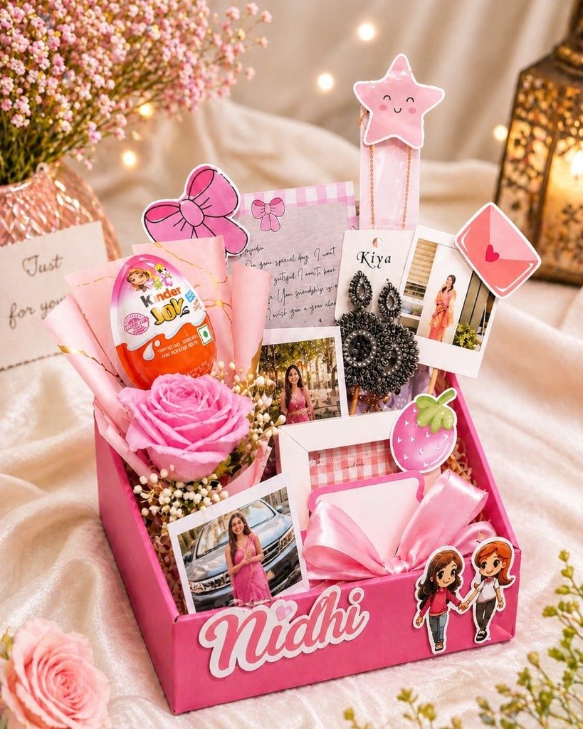 Personalized Pink Floral & Jewelry Gift Box