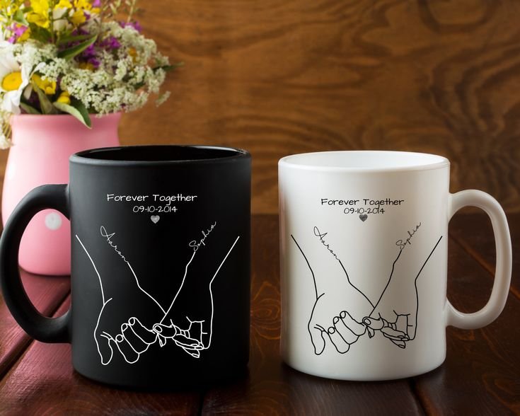 Pinky Promise Custom Couple Mugs