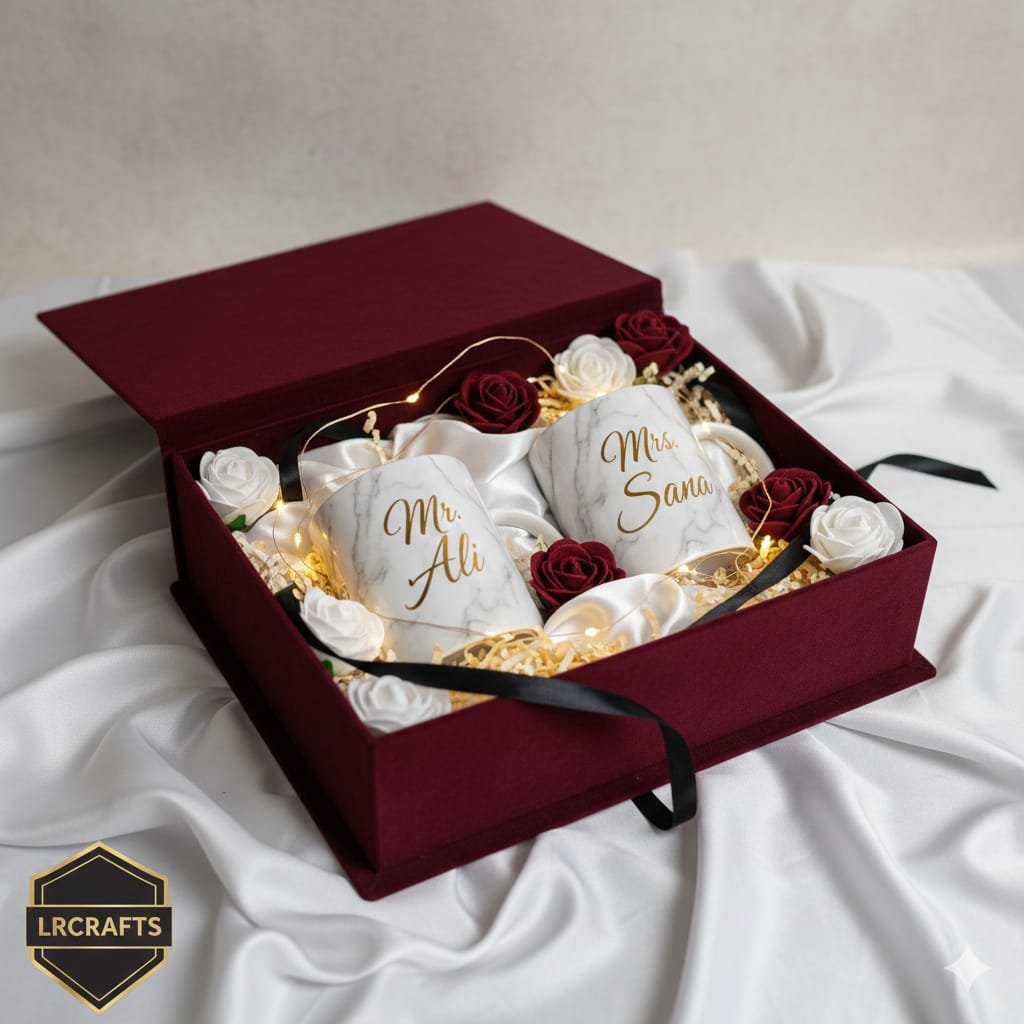 The Royal Marble Couple Mug Gift Chest